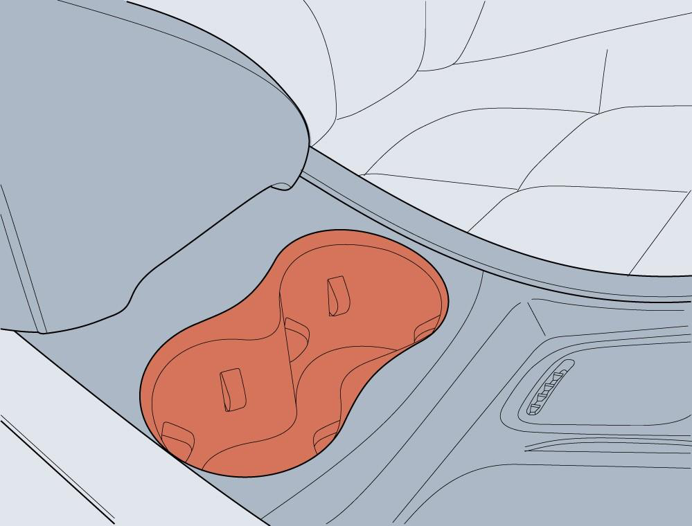 Illustration: Centre Console Cup Holder
