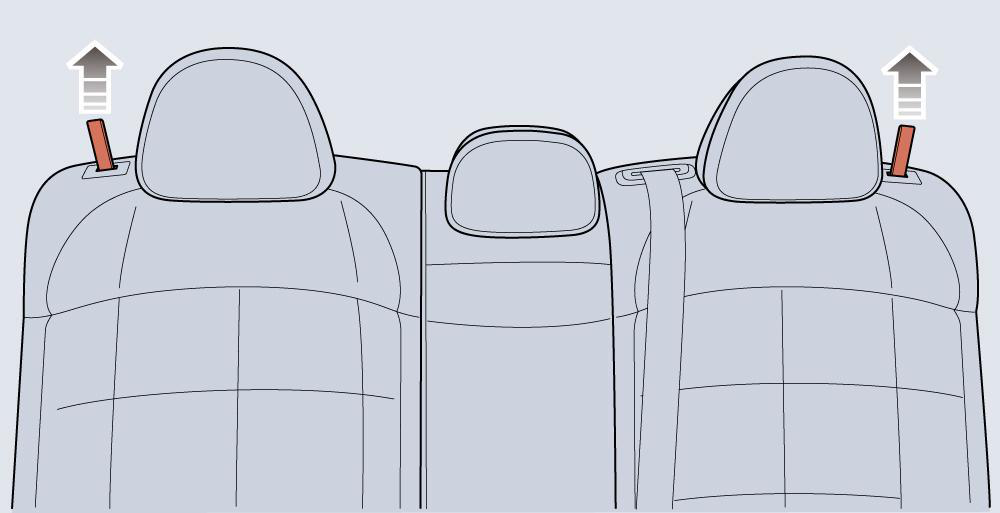  Folding of rear seat backrest