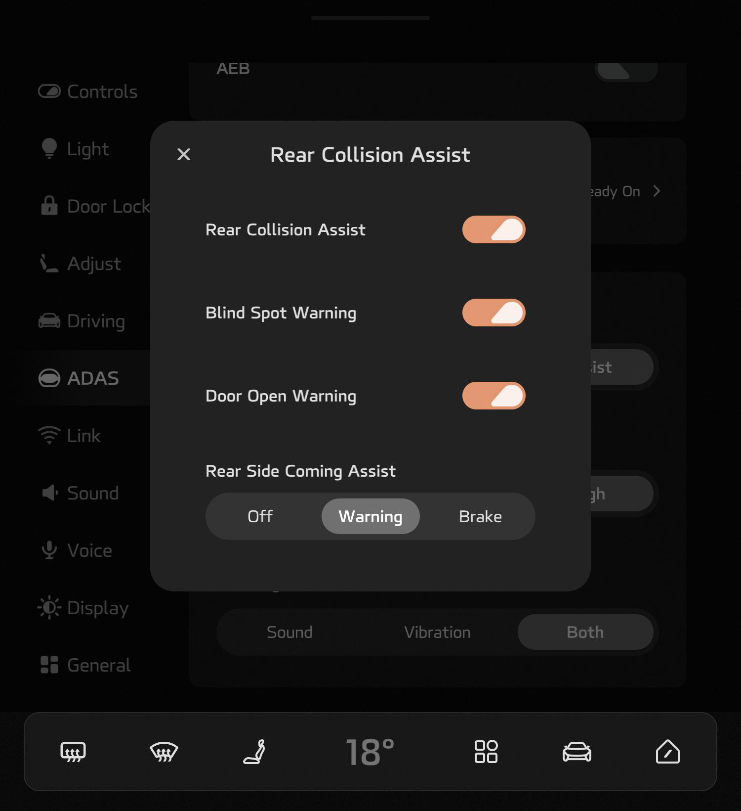 Illustration: Rear Collision Assist System