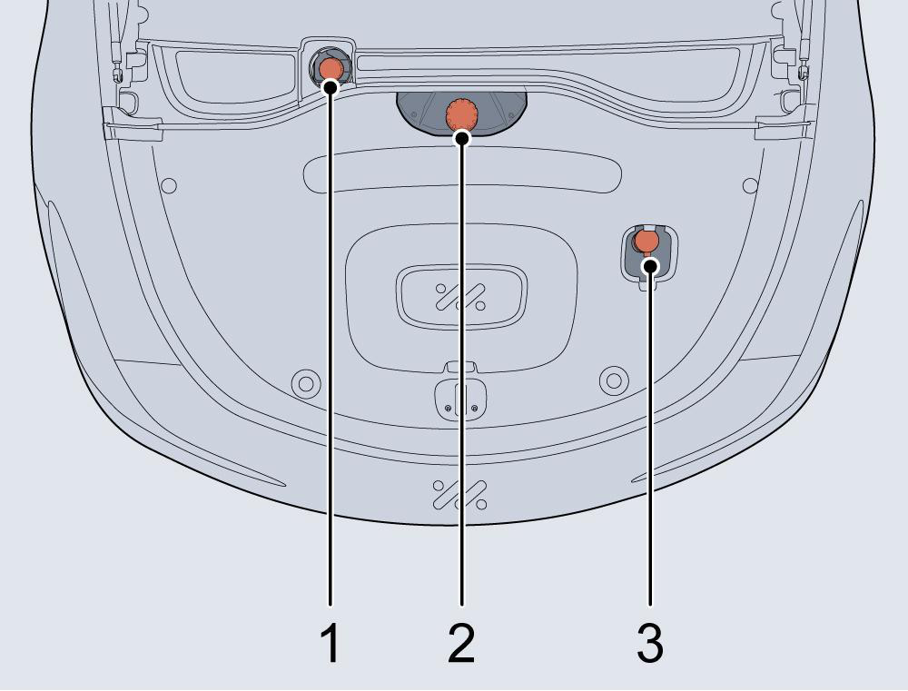 Diagram showing: Brake fluid reservoir
